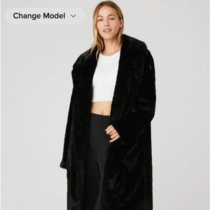 ALO OVERSIZED SHERPA TRENCH BLACK XXS